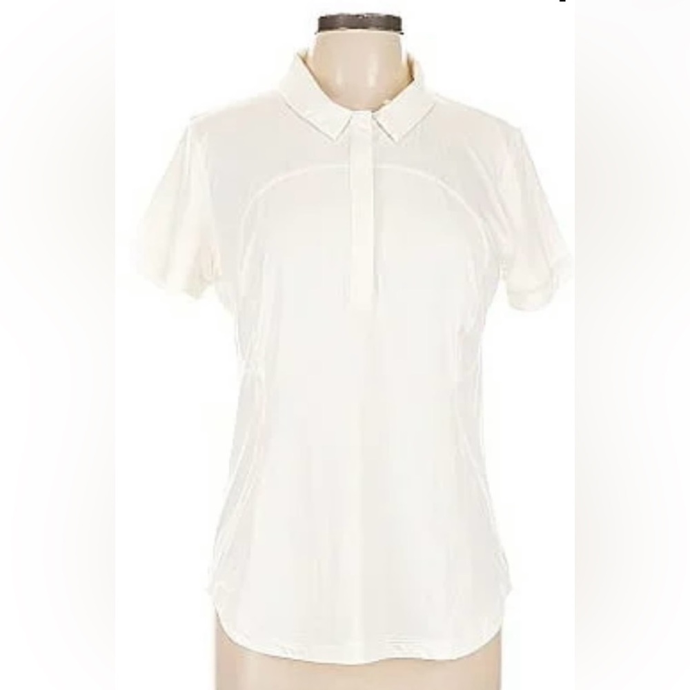 Lululemon White Polo